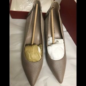 Donald J Pliner Flory Heel Metallic Mesh Pumps